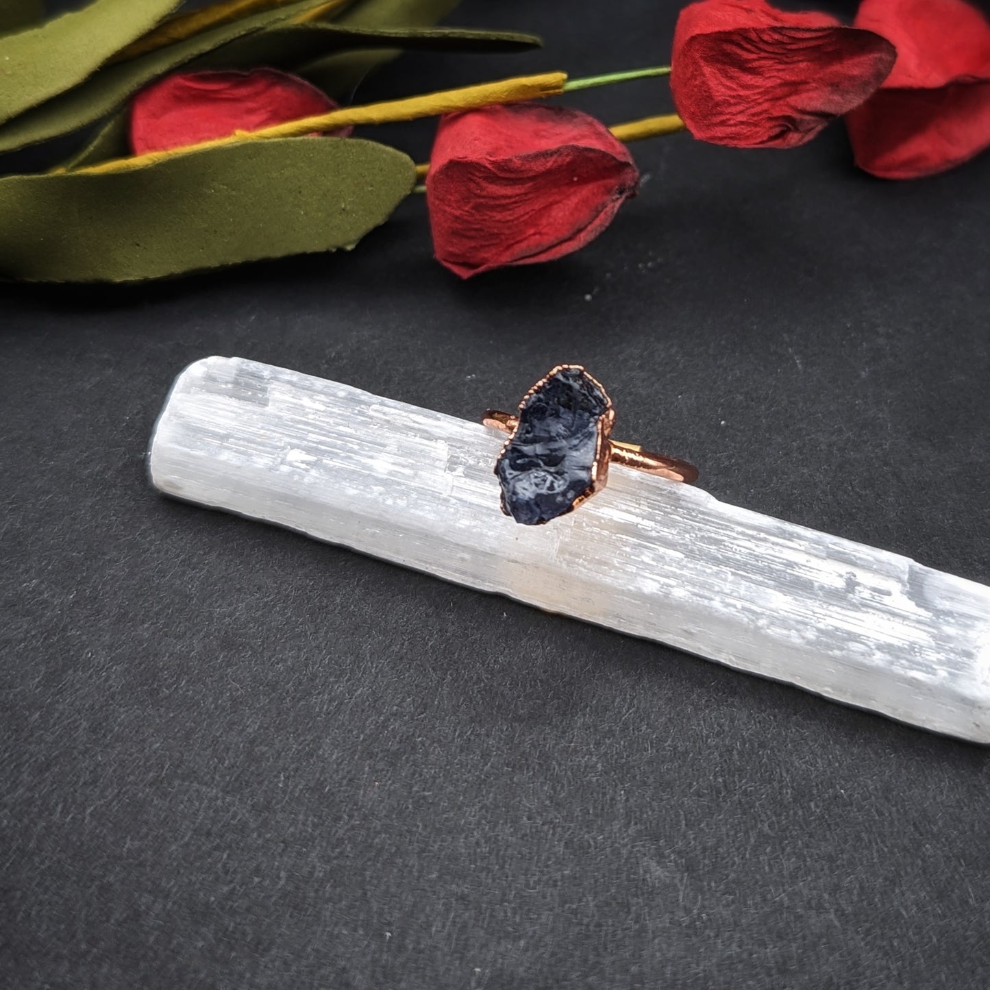 Large Iolite Ring - Size 6