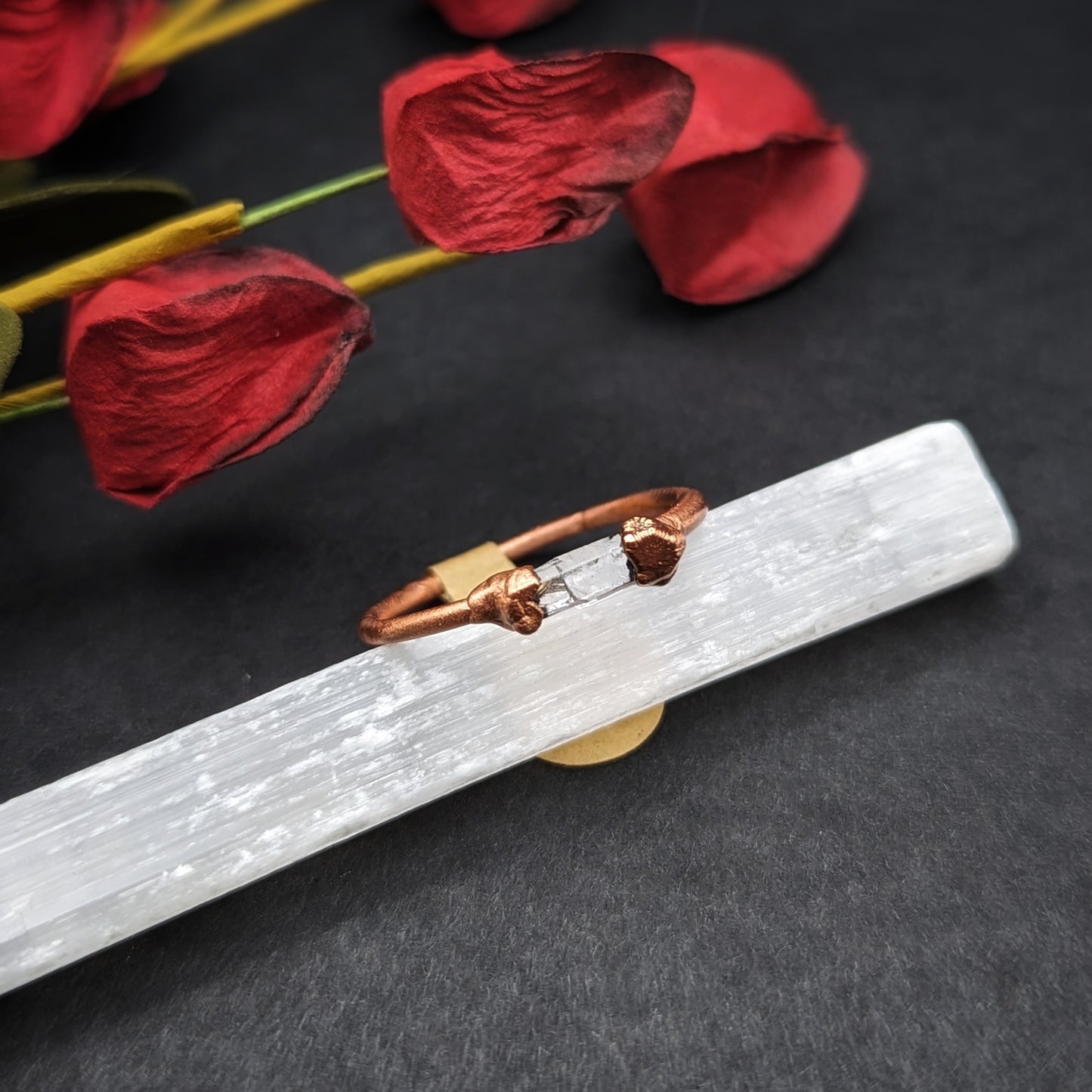 Clear Quartz Ring - Size 10