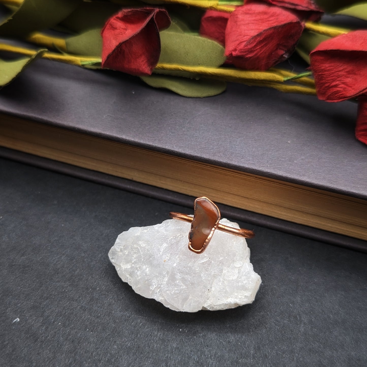 Petrified Wood Ring - Size 8