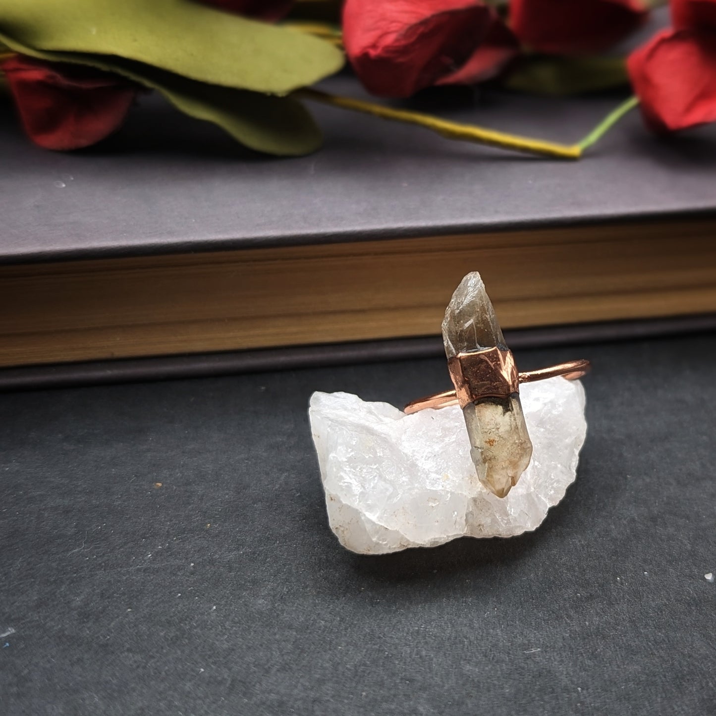 Smoky Quartz Ring - Size 10.5