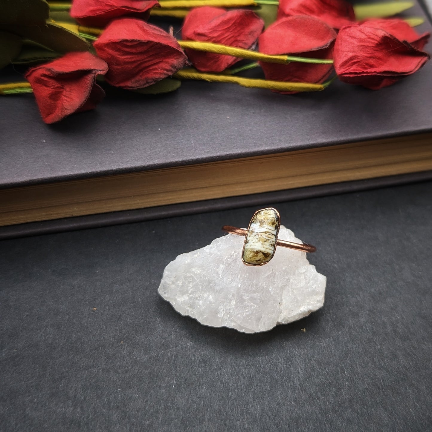 Washington Petrified Wood Ring - Size 9.5