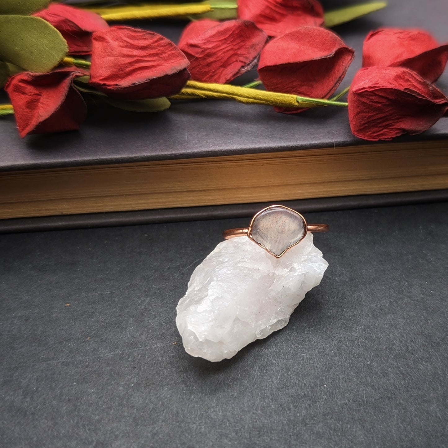 Rose Quartz Ring - Size 9.5