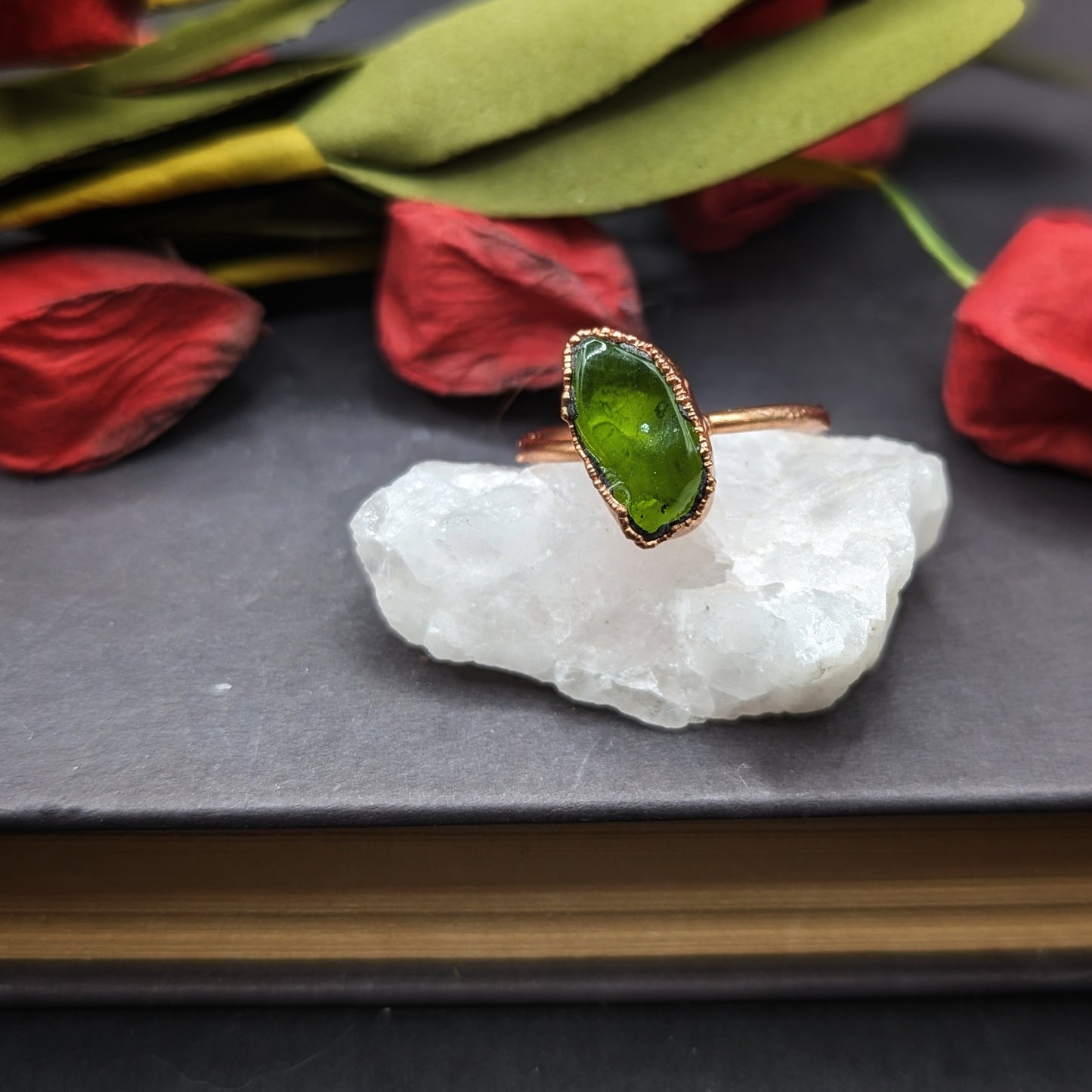 Arizona Peridot Ring - Size 6.5