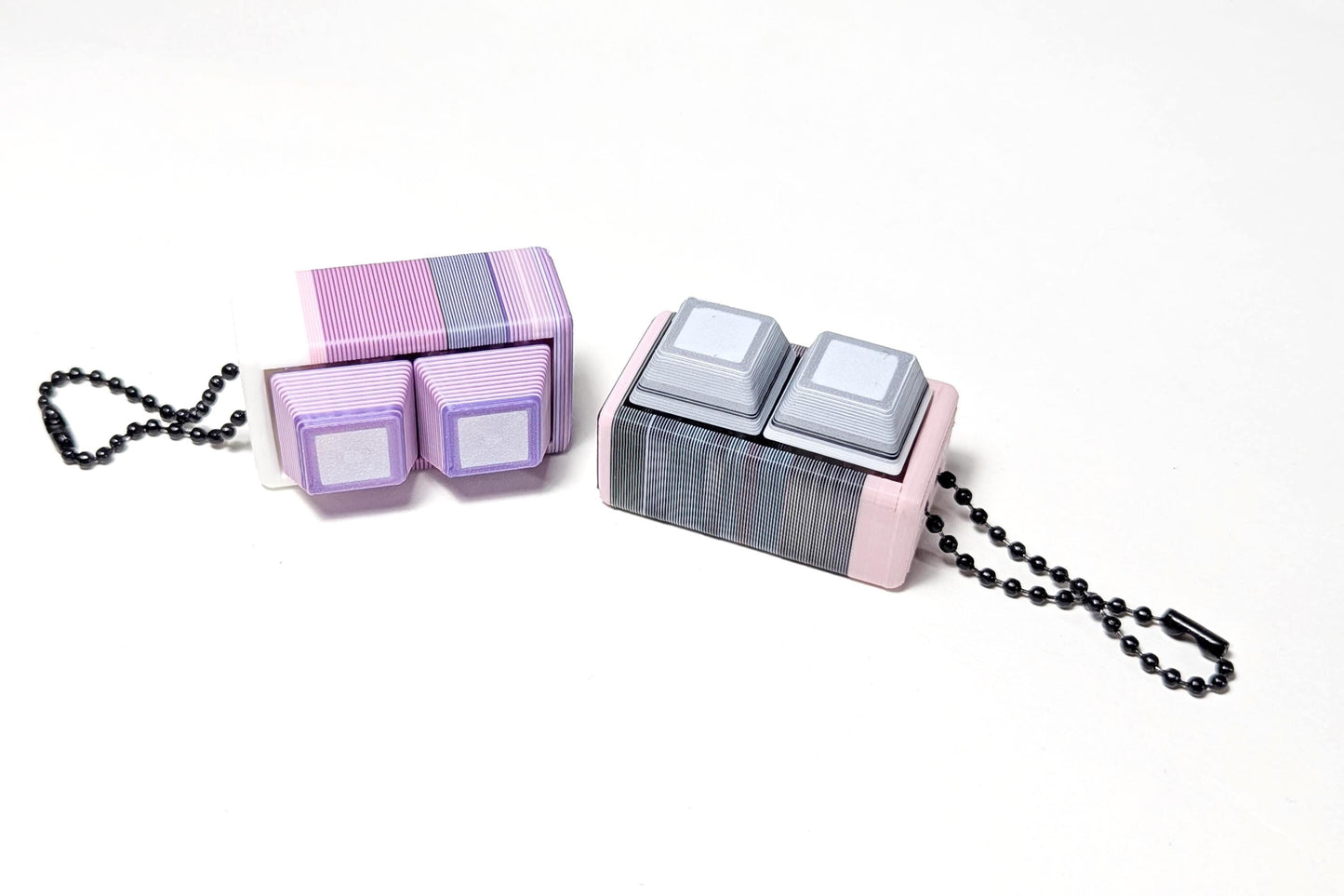 Surprise Square Clicky Keychain, Keyboard Clicker Keychain, Get What You Get Fidget Clicker, Random Color Fidget Keychain