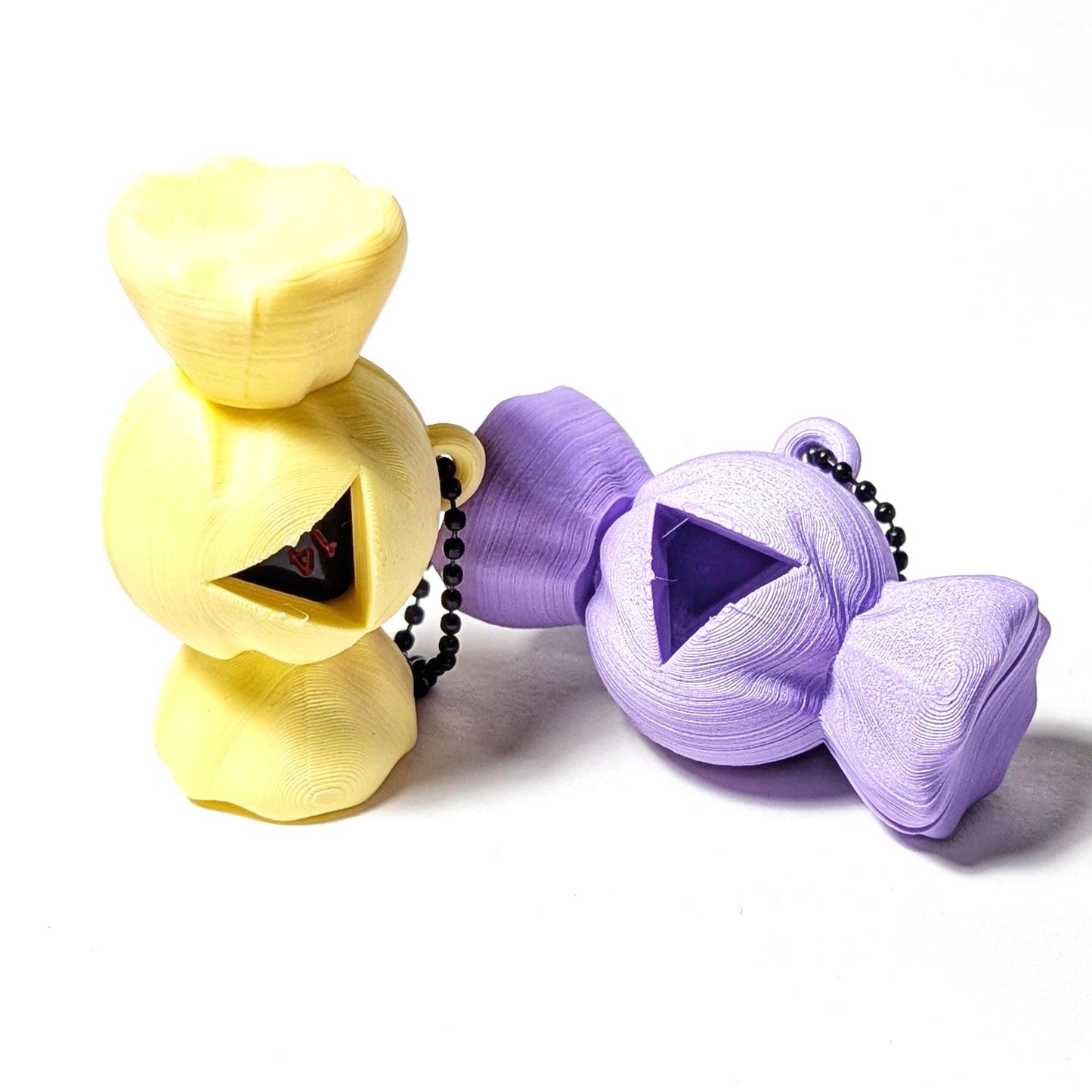 D20 Bon Bon Keychain, D20 Carrier, Candy Keychain, TTRPG Accessory, Dice Carrying Keychain