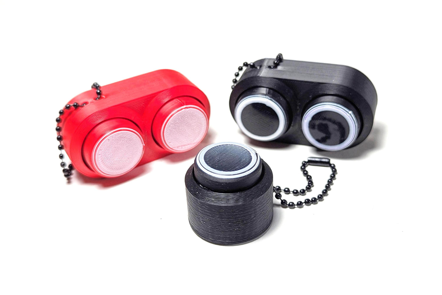 Surprise Round Clicky Keychain, Keyboard Clicker Keychain, Get What You Get Fidget Clicker, Random Color Fidget Keychain