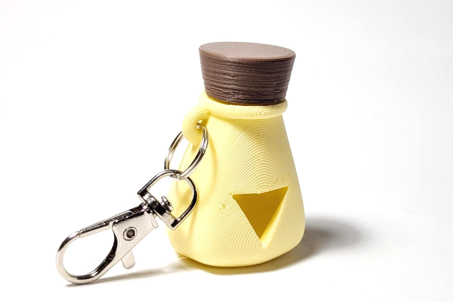 D20 Holder Potion Bottle, D20 Keychain, Magic Potion Keychain, TTRPG Accessory