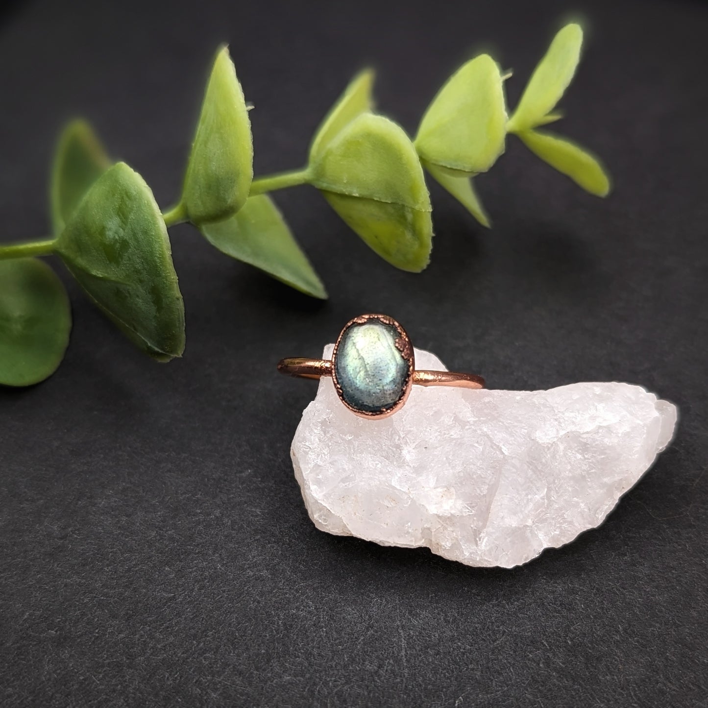 Labradorite Ring - Size 7.5