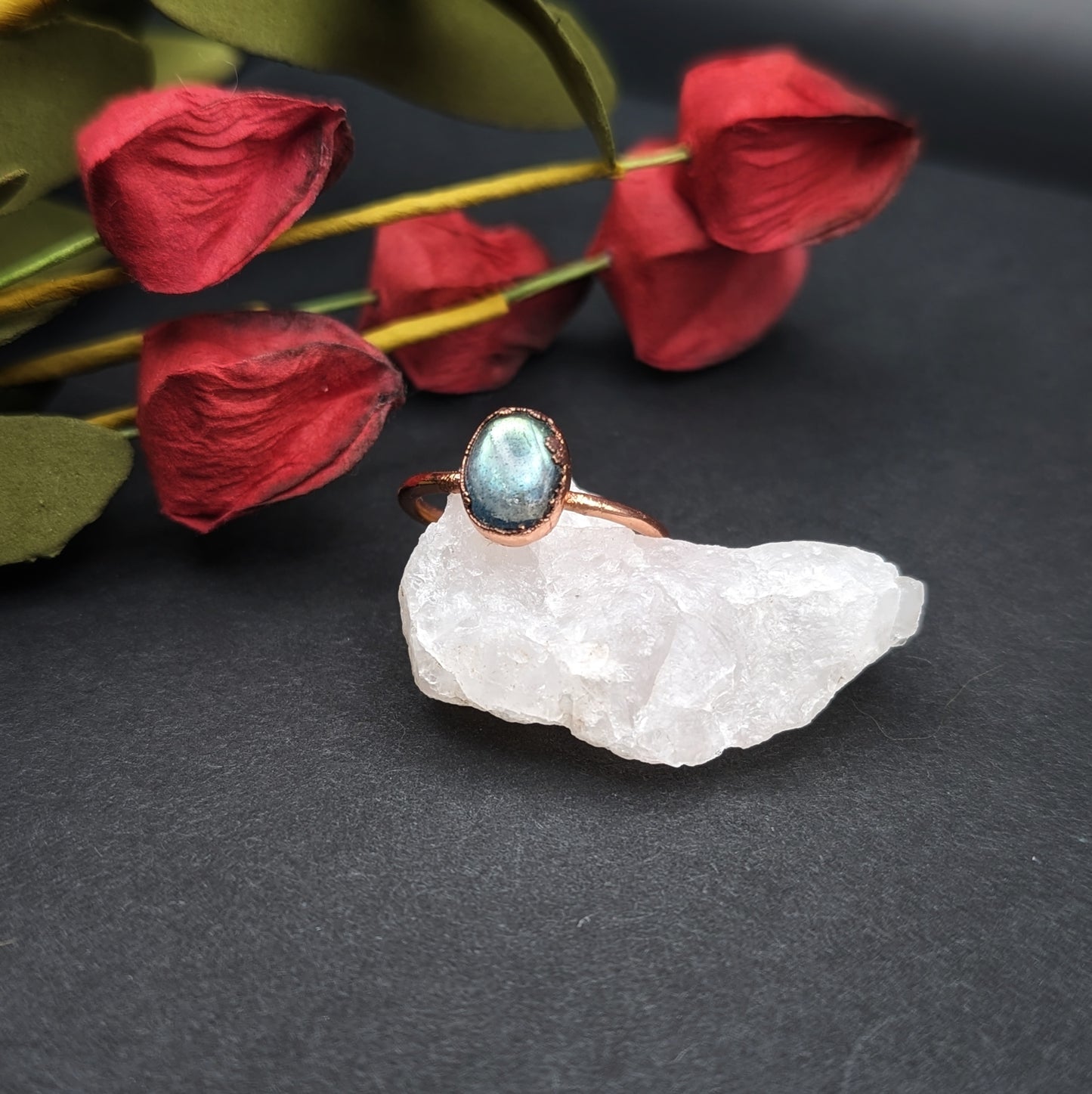 Labradorite Ring - Size 7.5