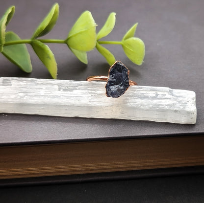 Large Iolite Ring - Size 6