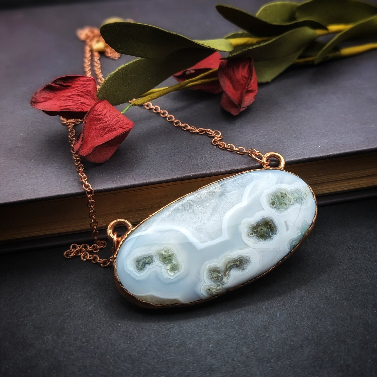 Blue Lace Agate Necklace