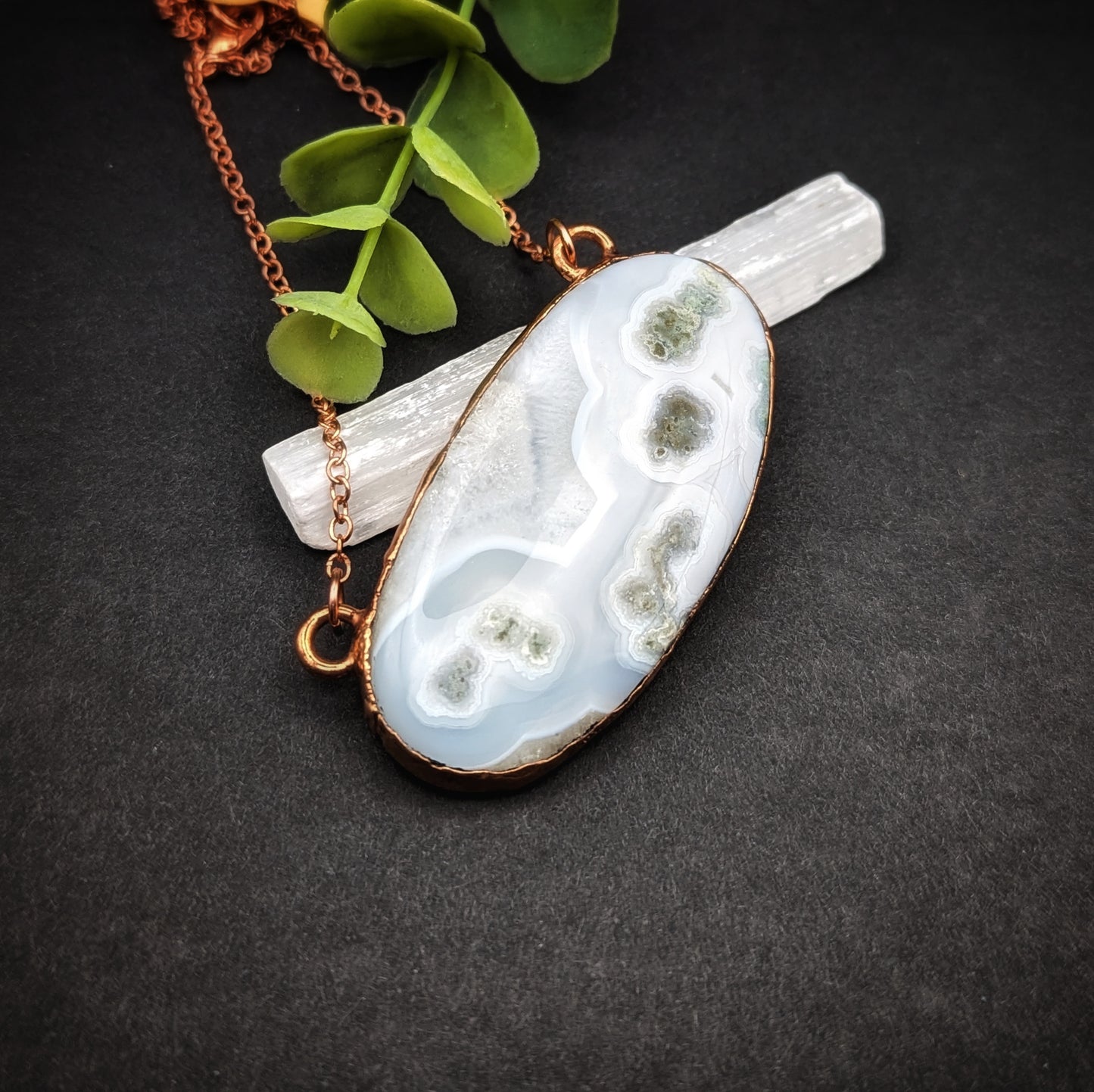 Blue Lace Agate Necklace