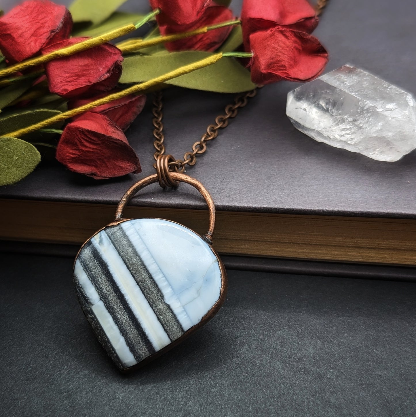Blue Opal Necklace