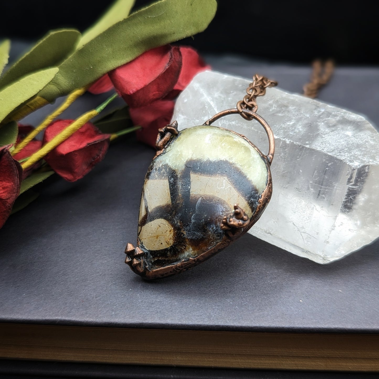 Septarian Mushroom Pendant