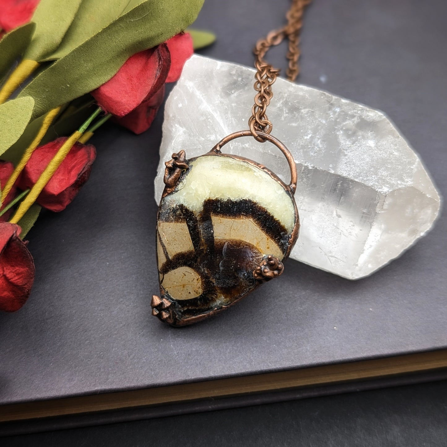 Septarian Mushroom Pendant