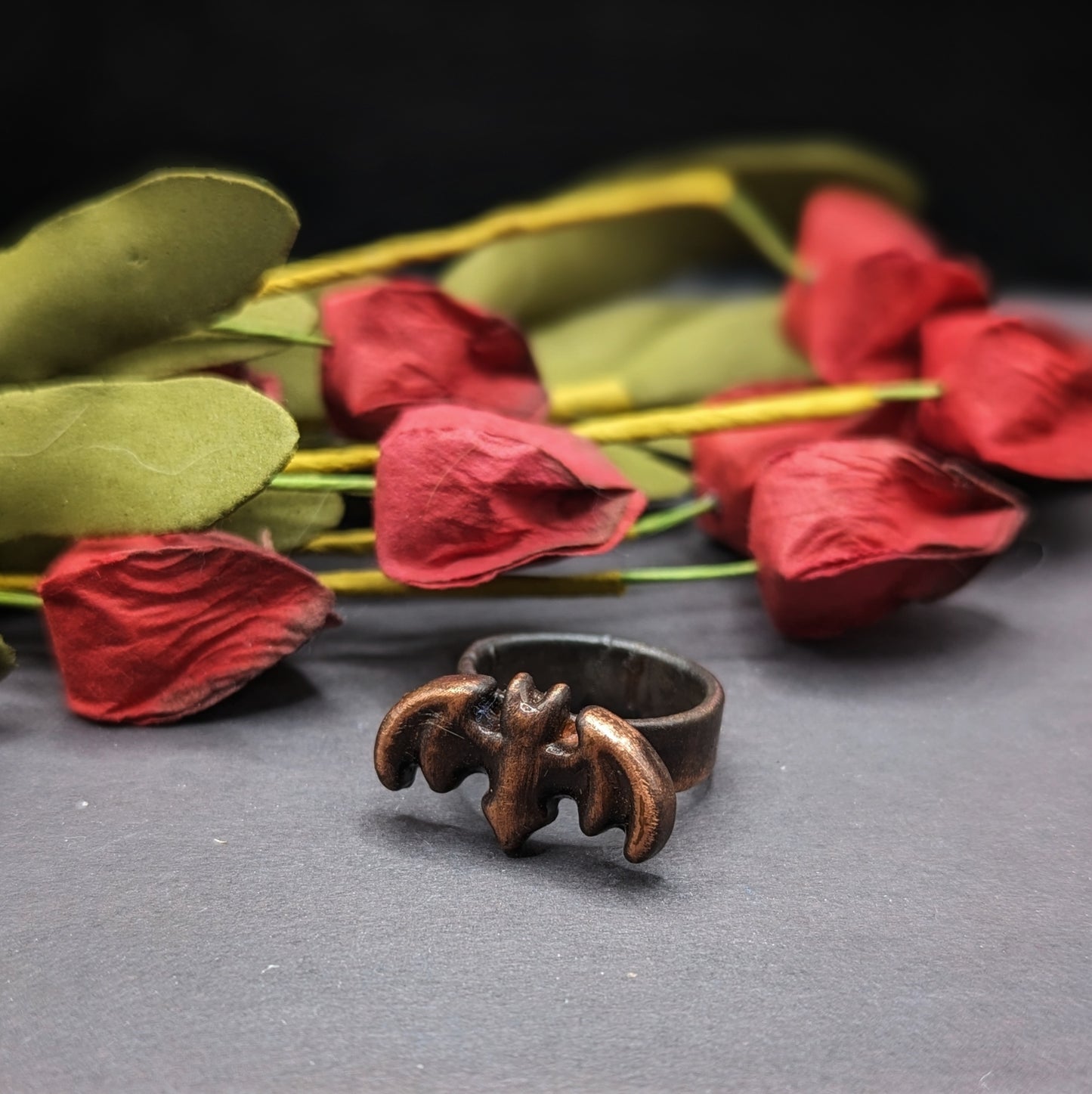 Copper Bat Ring - Size 5.5