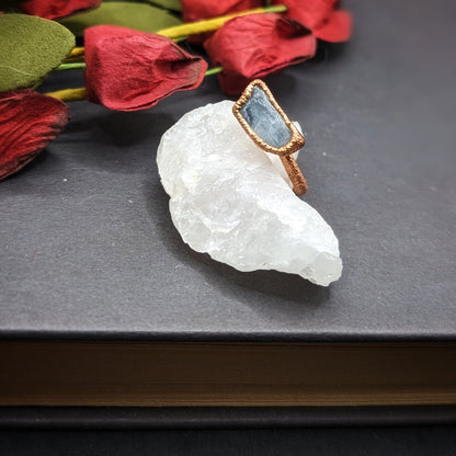 Rectangular Moonstone Ring - Size 4.5