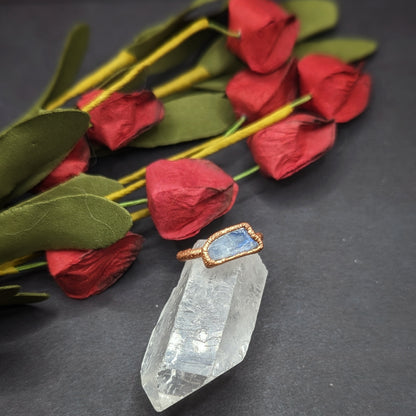 Rectangular Moonstone Ring - Size 4.5