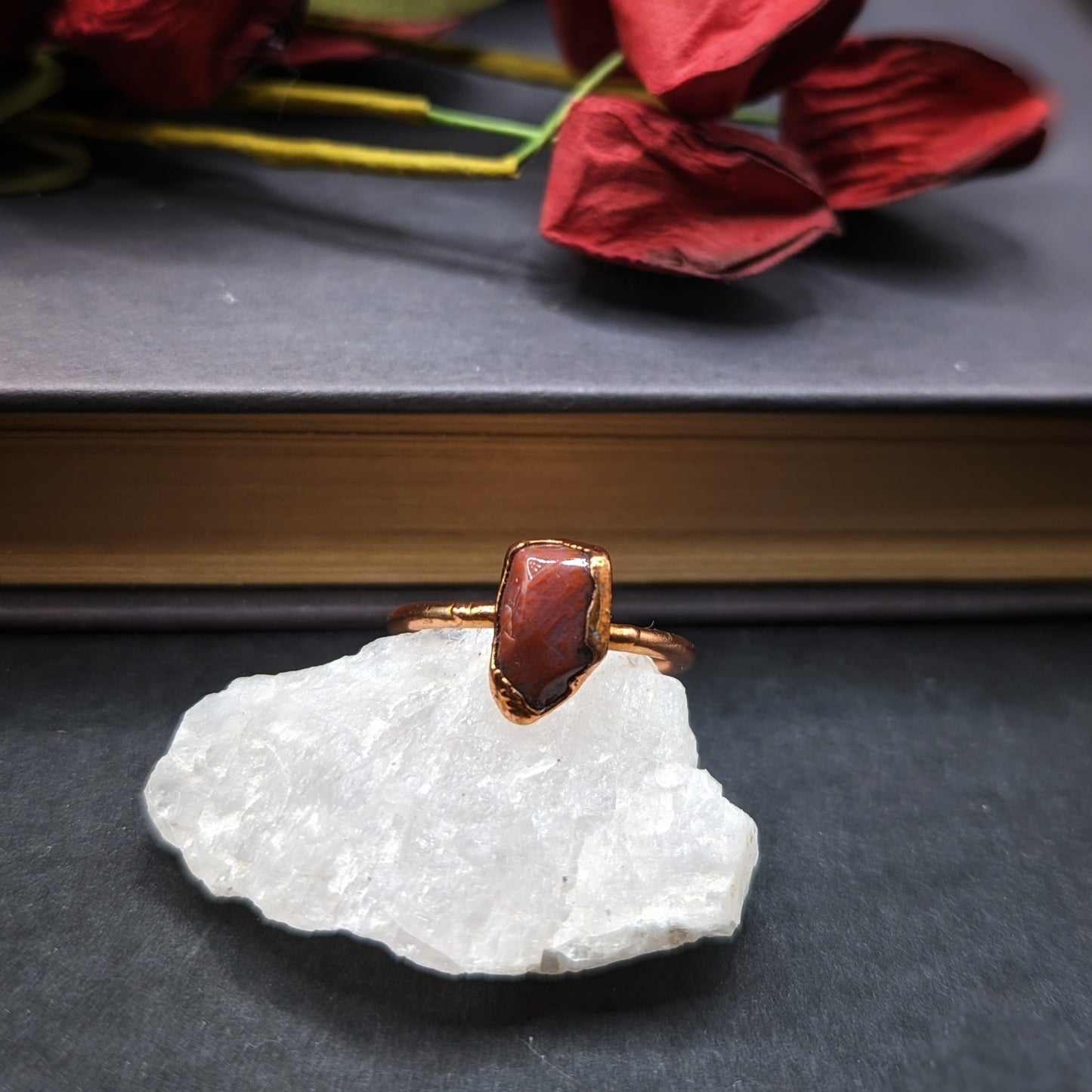 Petrified Wood Ring - Size 6.5