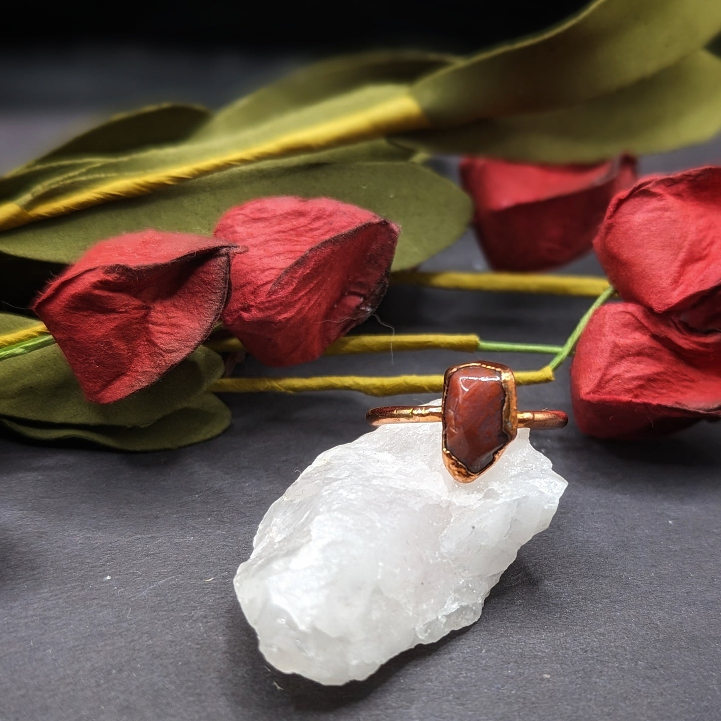 Petrified Wood Ring - Size 6.5