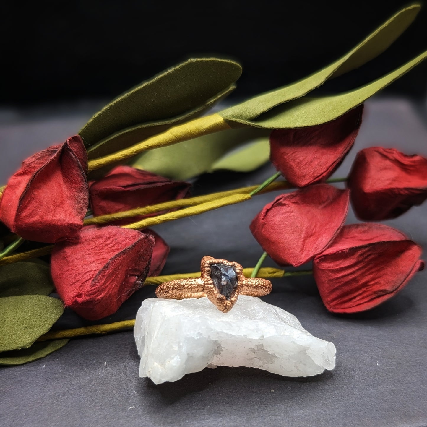 Raw Iolite Ring - Size 6