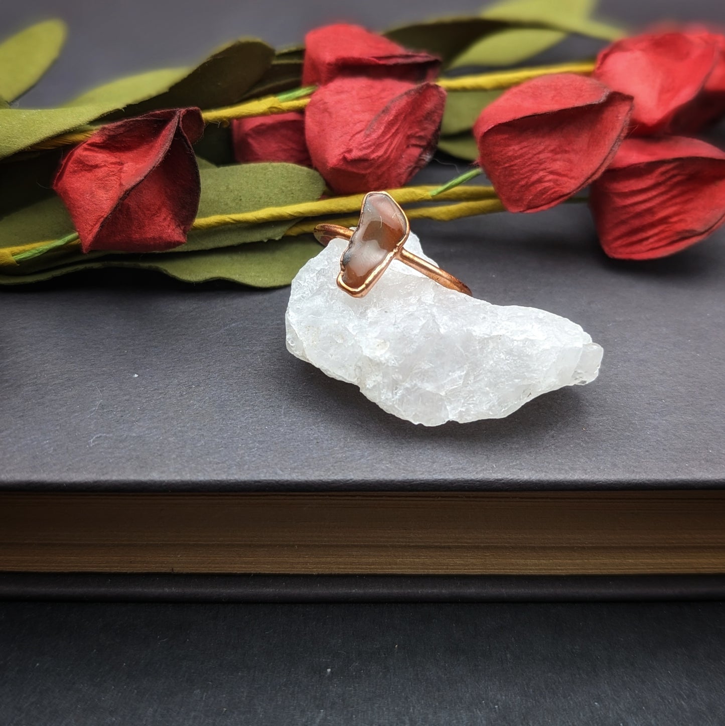 Petrified Wood Ring - Size 8