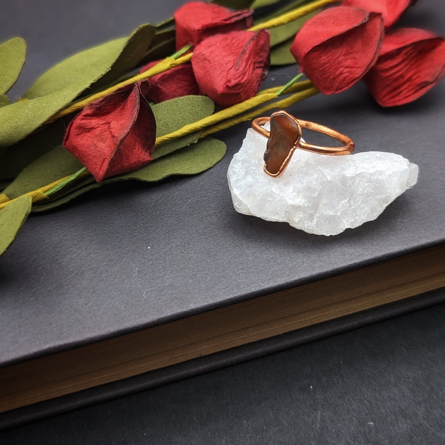 Petrified Wood Ring - Size 8