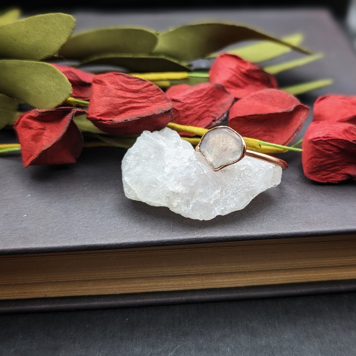 Rose Quartz Ring - Size 9.5
