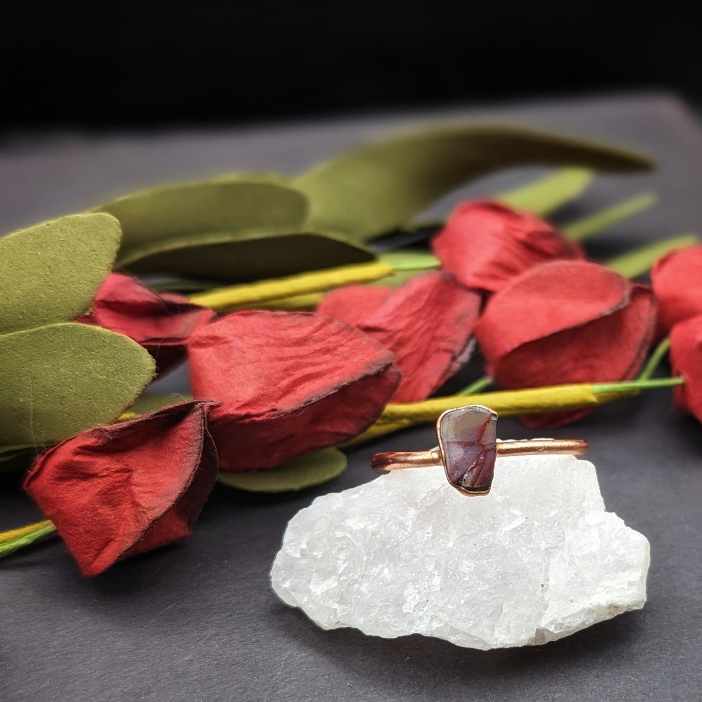 Petrified Wood Ring - Size 9