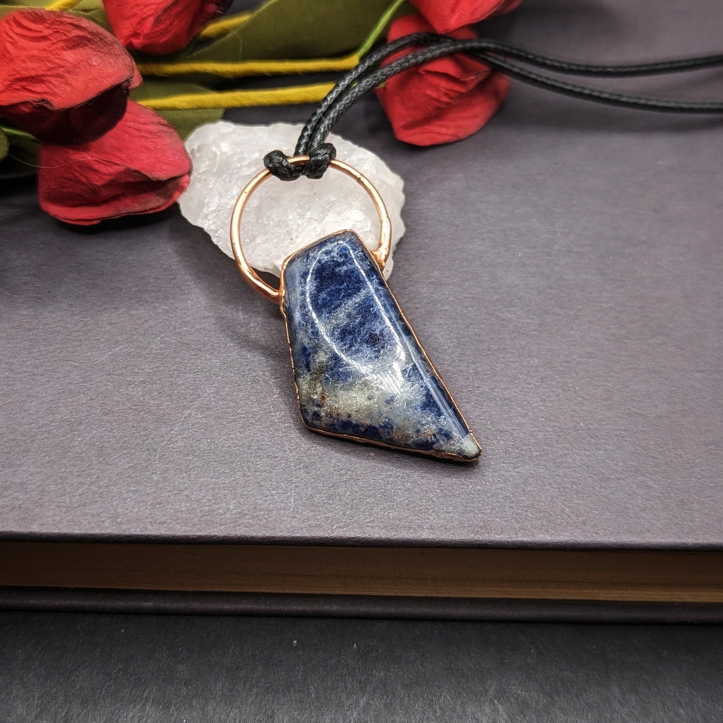 Geometric Sodalite Pendant