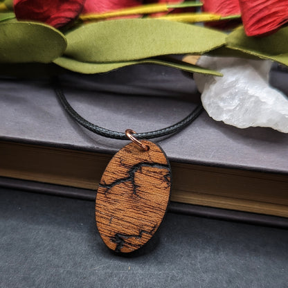 Oval African Mahogany Pendant