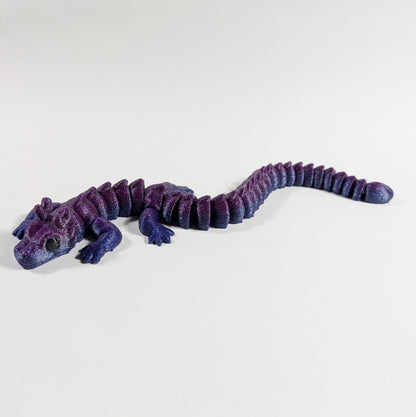 3D Printed Baby Flexi Dragon, Fidget Dragon, Articulated Dragon Friend