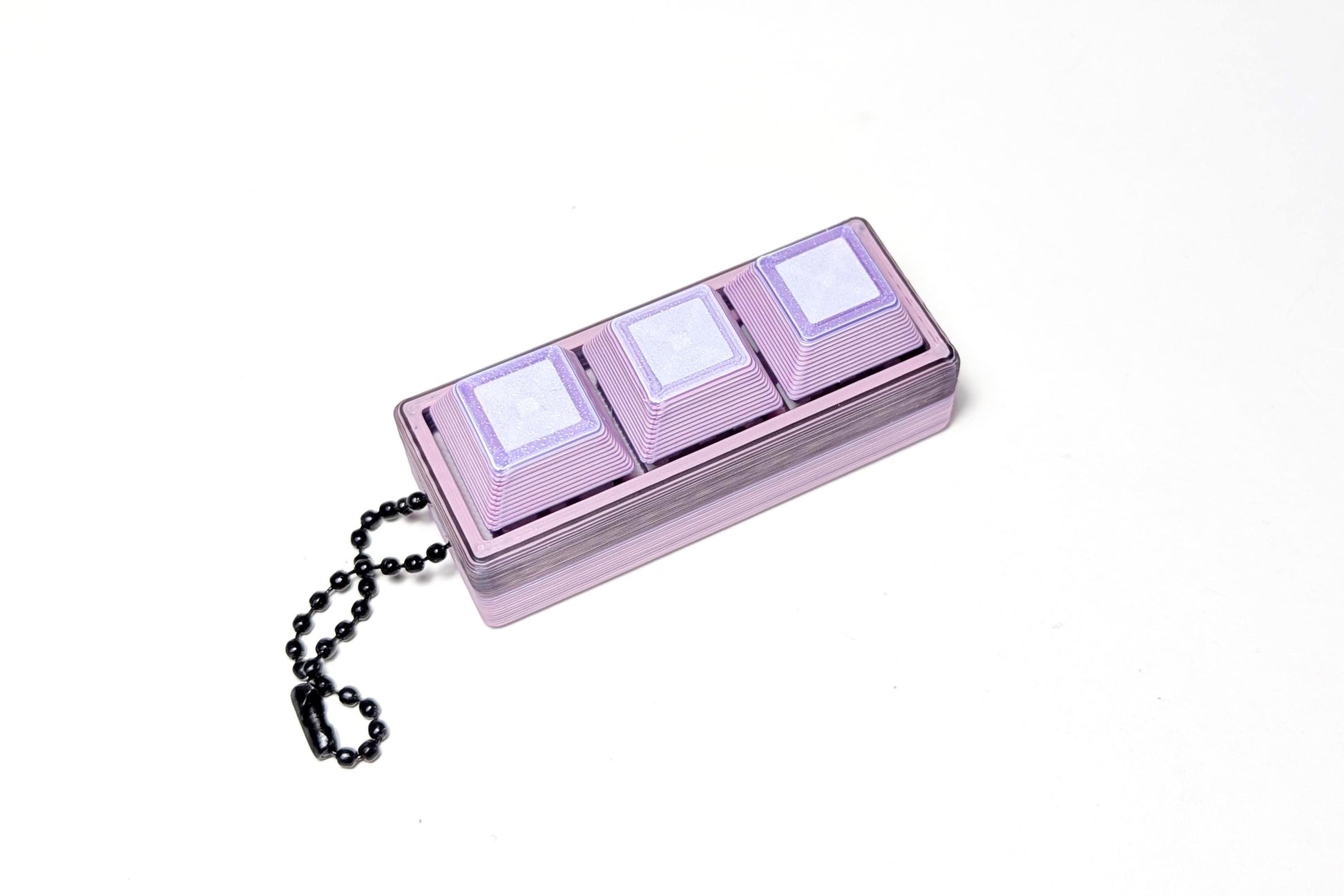 Surprise Square Clicky Keychain, Keyboard Clicker Keychain, Get What You Get Fidget Clicker, Random Color Fidget Keychain