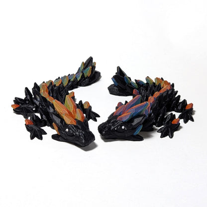 Baby Gemstone Dragon, Neon Light Dragon, Cinderwing Articulated Dragon