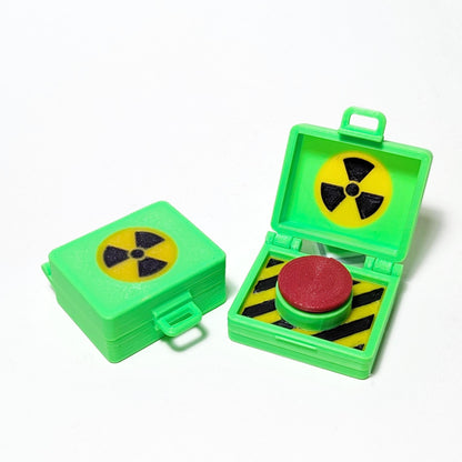 Nuke Briefcase Fidget, Big Red Button Desk Toy, Mechanical Keyboard Clicky Desk Toy