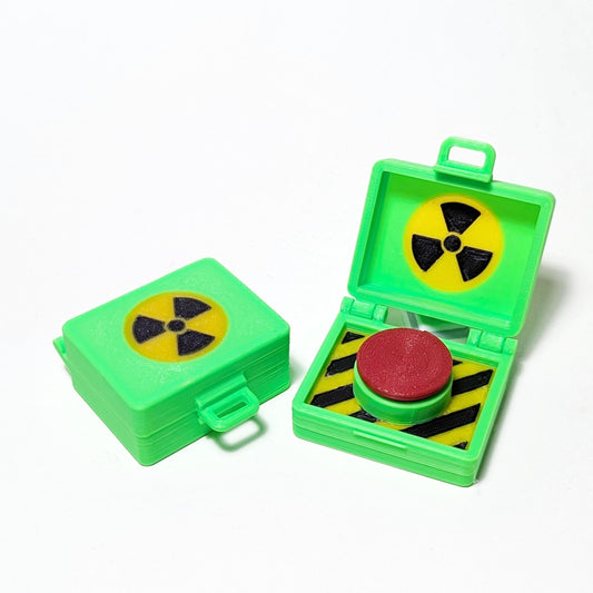 Nuke Briefcase Fidget, Big Red Button Desk Toy, Mechanical Keyboard Clicky Desk Toy