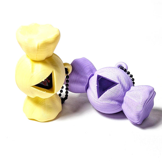 D20 Bon Bon Keychain, D20 Carrier, Candy Keychain, TTRPG Accessory, Dice Carrying Keychain