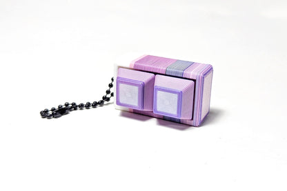 Surprise Square Clicky Keychain, Keyboard Clicker Keychain, Get What You Get Fidget Clicker, Random Color Fidget Keychain