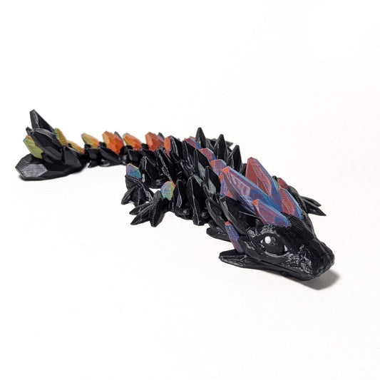 Baby Gemstone Dragon, Neon Light Dragon, Cinderwing Articulated Dragon