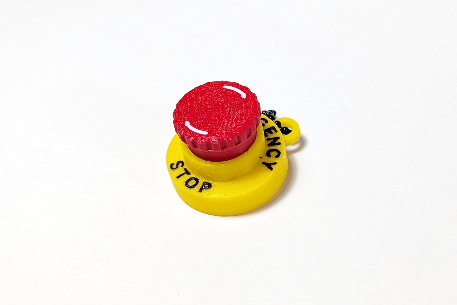 Emergency Stop Clicker Keychain, E-Stop Clicker, Mechanical Keyboard Clicker, Fidget Clicky Toy, Robotics E-Stop Clicker