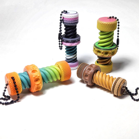 Surprise Fidget Bolt Keychain, Sensory Keychain, Get What You Get Fidget Keychain, Random Color Fidget Bolt