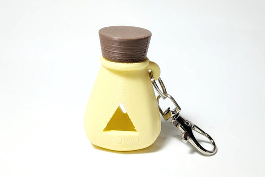 D20 Holder Potion Bottle, D20 Keychain, Magic Potion Keychain, TTRPG Accessory