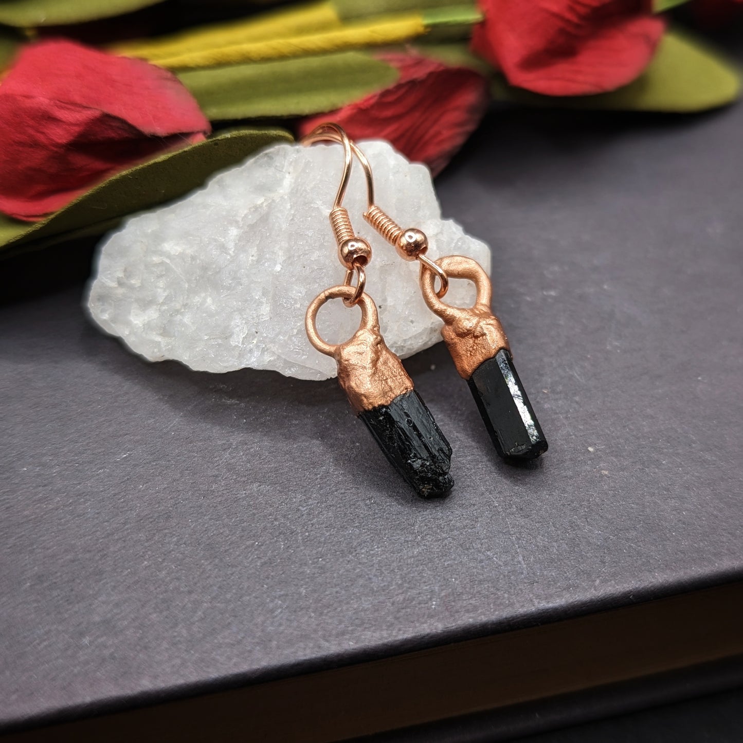 Black Tourmaline Earrings